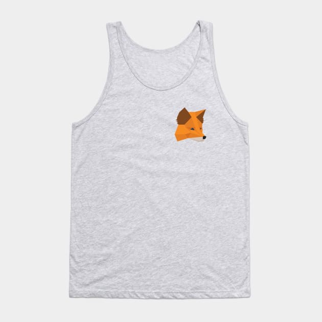 MetaMask FoxSide Tank Top by CryptographTees